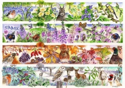 Sestavljanka TREFL Premium Plus Tea Time: štiri letni časi 1000 koščkov