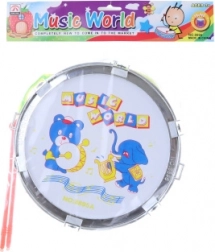 Plastični bobenček z živalicami za otroke