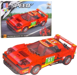 Komplet 2v1 dirkalni avto in robot z vzmetnim pogonom, 329 delov