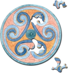 Okrogle puzzle CURIOSI Picoli Lump 33 koščkov