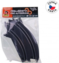 Nadomestni deli za avtomobilsko stezo 1:64 - 4 kosi