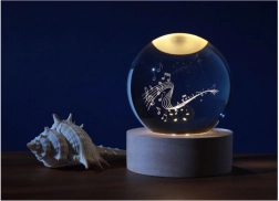 Kristalna svetilka krogla Muzyka 6 cm