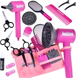 Frizerski komplet za male stilistke z dodatki