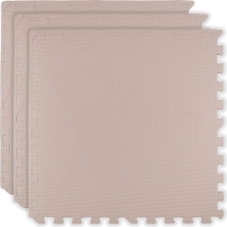 Pena talna igralna podloga HUMBI 180 × 60 cm, vodoodporne velike sestavljanke, 3 kosi, svetlo rožnata