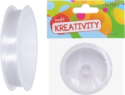 Prozorna najlonska vrvica za perle 0,3 mm, 55 m