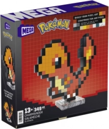 Konstruktor MEGA Pokémon pixel art Charmander 15 cm (349 delov)