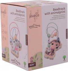 Leseni kroglični labirint z živalicami