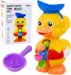 Interaktivna kopalna igračka račkica z vodnim mlinčkom in priseski