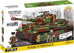 Konstrukcijski set COBI Pz.Kpfw. VI Tiger Ausf. E – tank v merilu 1:35, 870 kosov