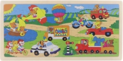 Lesene puzzle prevoz 96 koščkov