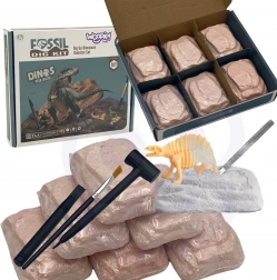 WOOPIE komplet izkopavanj 6v1 dinozavrski skeleti malega arheologa