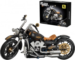 Stavebnica črni motocikel 455 kosov
