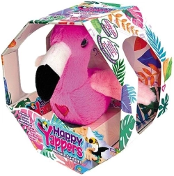 Interaktivni plišasti flamingo Happy Yappers – govoreča in gibljiva igrača na USB