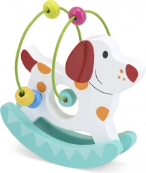 Leseni labirint pes – motorična igrača za otroke