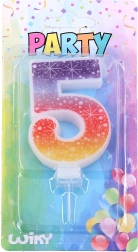 Zabavna svečka številka 5 Zvezda