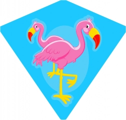Leteči zmaj flamingo 68 × 73 cm