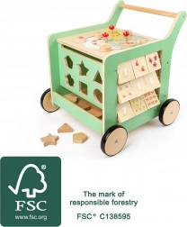 Leseno hodulja in motorična kocka Small Foot za otroke