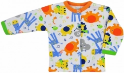 Otroški bombažni jopič Bobas Fashion Zoo oranžen