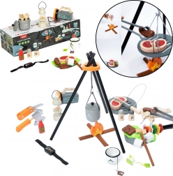 Lesena kamping set 45 kosov