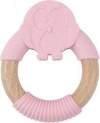 Silikonski grizalo rožnata sovica Nature Planet