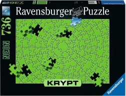 Sestavljanka RAVENSBURGER KRYPT neonsko zelena, 736 kosov