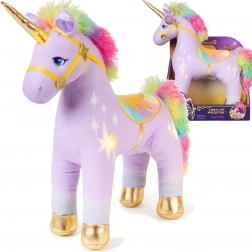 Plišasti samorog WILDSTAR z lučko 35 cm – UNICORN ACADEMY