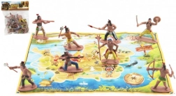 Figurice Indijancev z zemljevidom