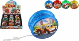 Jojo z motivi prevoznih sredstev, svetleče, plastično