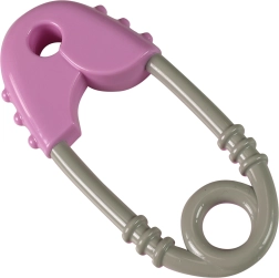 Ropotuljica za dojenčke rožnato-siva