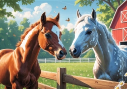 TREFL Puzzle Konji na jasi 200 kosov