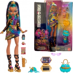 Monster High Nefera De Nile punčka 28 cm z dodatki