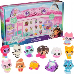 GABBY'S DOLLHOUSE filmski set – 12 mini figuric in 3 podstavki