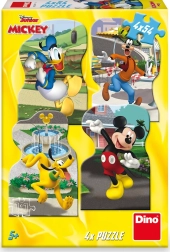 Puzzle Mickey v mestu 4x54 koščkov