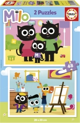 Sestavljanka Milo 2x48 koščkov od EDUCA