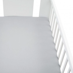 jersey rjuha za otroško posteljico new baby 120 × 60 cm siva