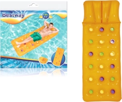 Bestway napihljiva vodna blazina z vzglavnikom 188 × 71 cm – Oranžna