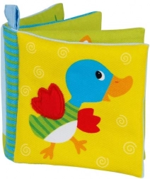 Bombažna barvna šumeča knjižica z žvižgačkom Živali