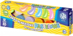 Pastelne tempera barve ASTRA 12×20 ml