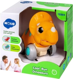 Interaktivni plastični dinozaver na kolescih s pogonom in gibljivo čeljustjo