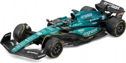 bburago 1:43 formula 1 aston martin amr23 #18 lance stroll – kovinski model z voznikom v darilnem boxu