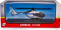 reševalni policijski helikopter airbus ec135 1:100 kovinski model