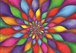 Sestavljanka mavrični cvetni listi 1000 kosov