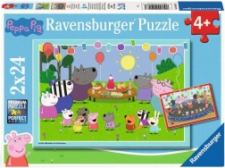 Ravensburger puzzle Pujsa Pepa na zabavi 2×24 koščkov