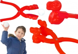 Izdelovalec snežnih kep dinozaver rdeč