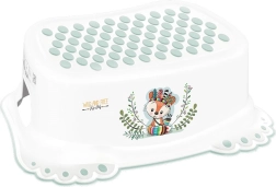 Otroška protizdrsna stopnička za kopalnico Wild & Free lisica – bela