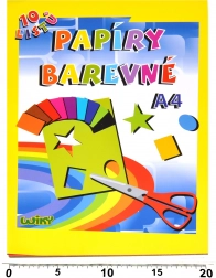 Barvni papirji A4 180 g/m², 10 listov
