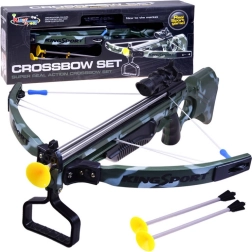 Otroški samostrel z laserskim merilnikom in puščicami s priseski