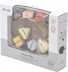 VIGA PolarB Lesena igrača Ježek z vijaki Montessori