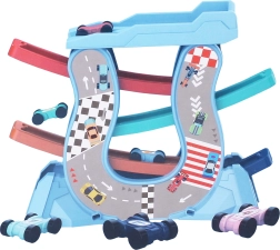 Avtocesta z rampami in 4 mini avtomobili