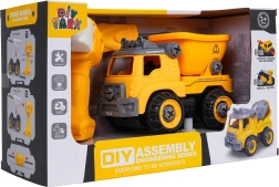 razstavljiv gradbeni kiper z vrtalnikom in izvijačem